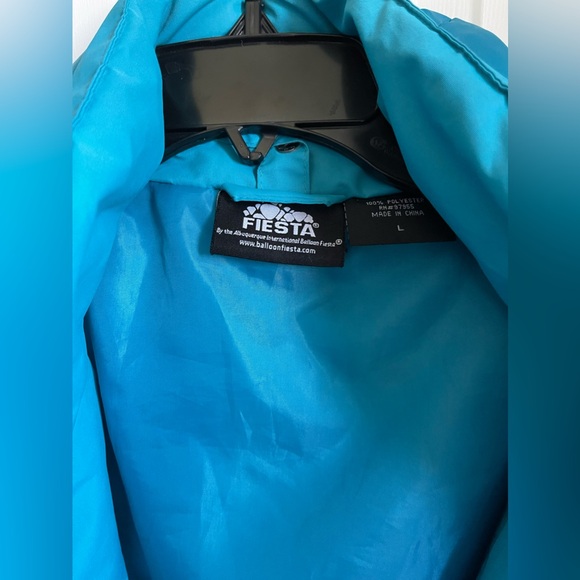 2018 Albuquerque Inter'l Balloon Fiesta Jacket LG Blue Embroidered Carry Me Hood - Picture 13 of 16